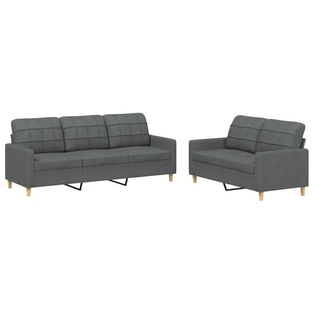 Grey Fabric Sofa Set for Living Spaces