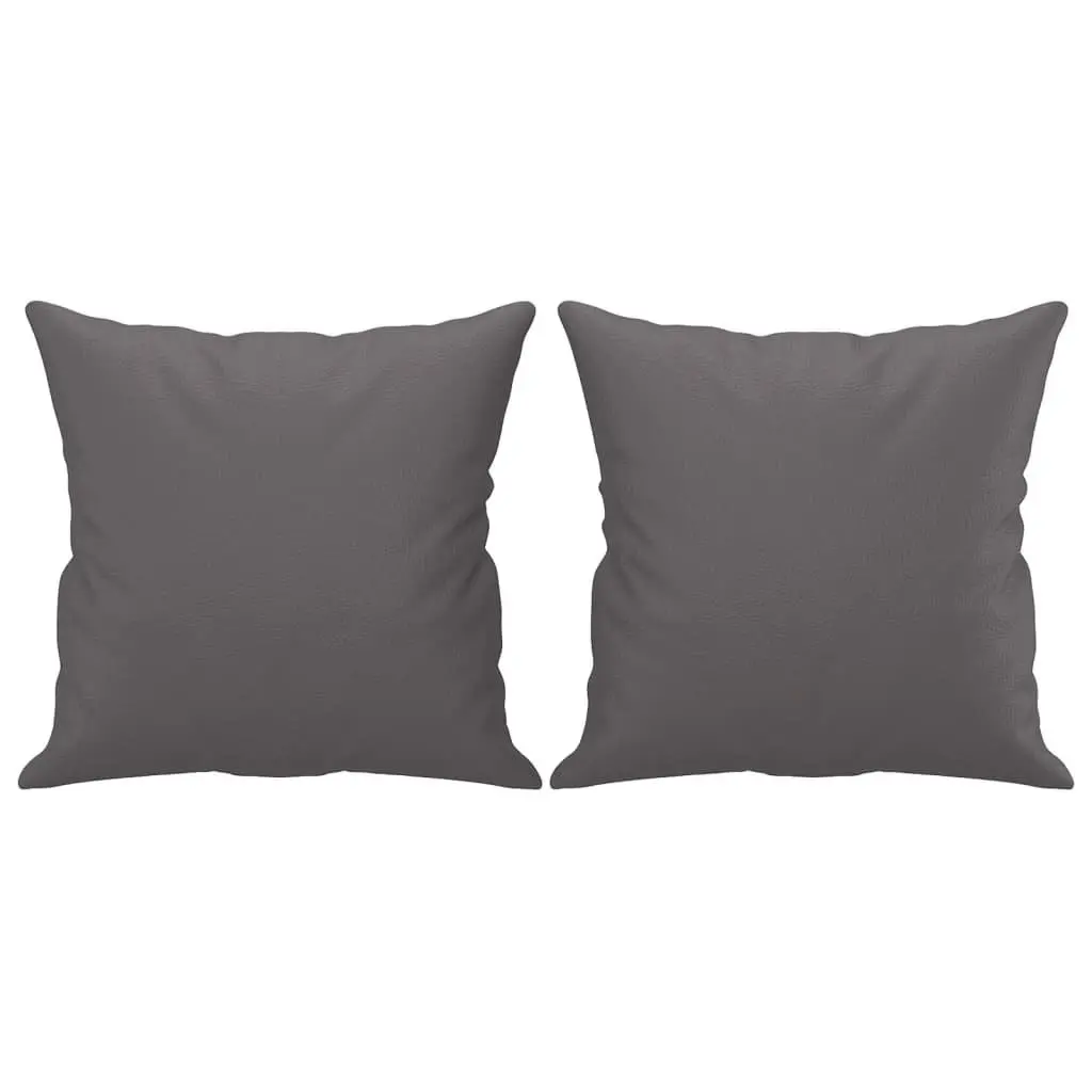 3 Piece Sofa Set Faux Leather Grey