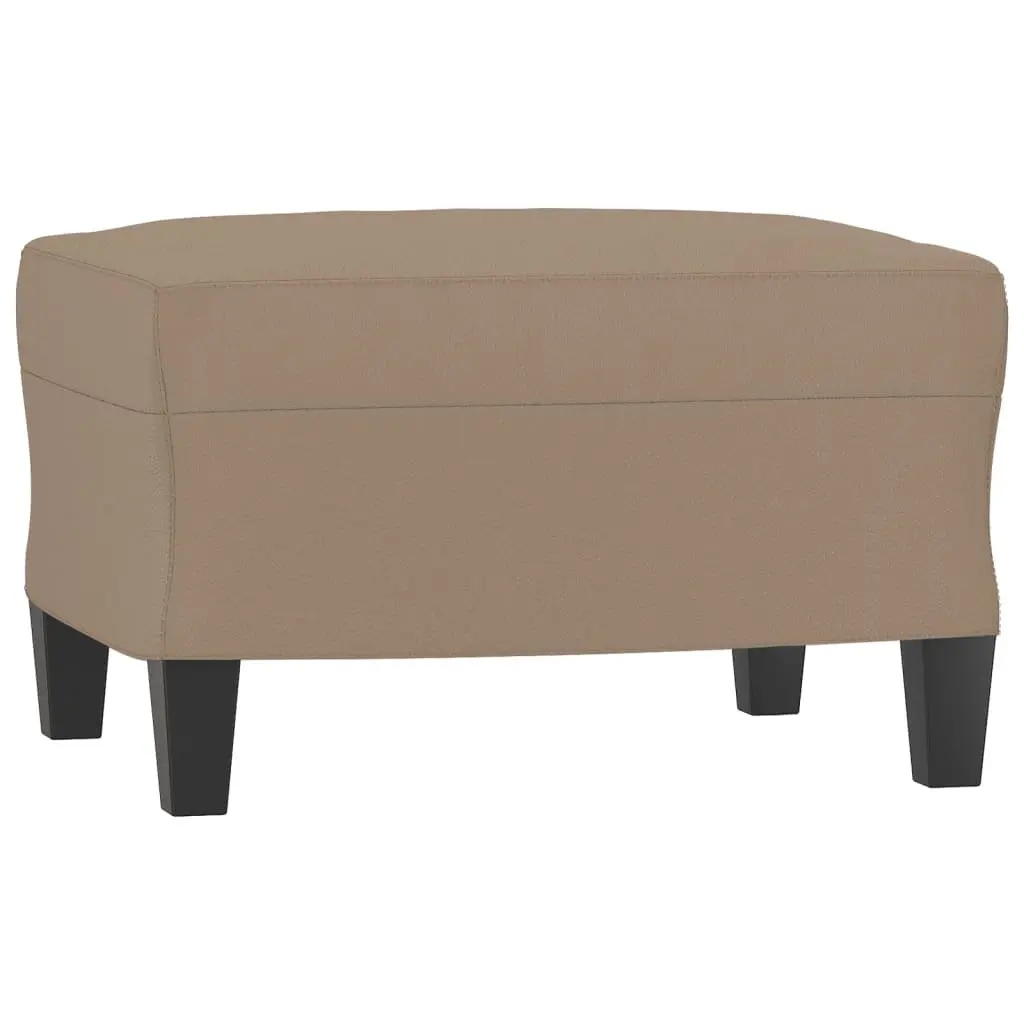 3 Piece Sofa Set in Brown Faux Leather
