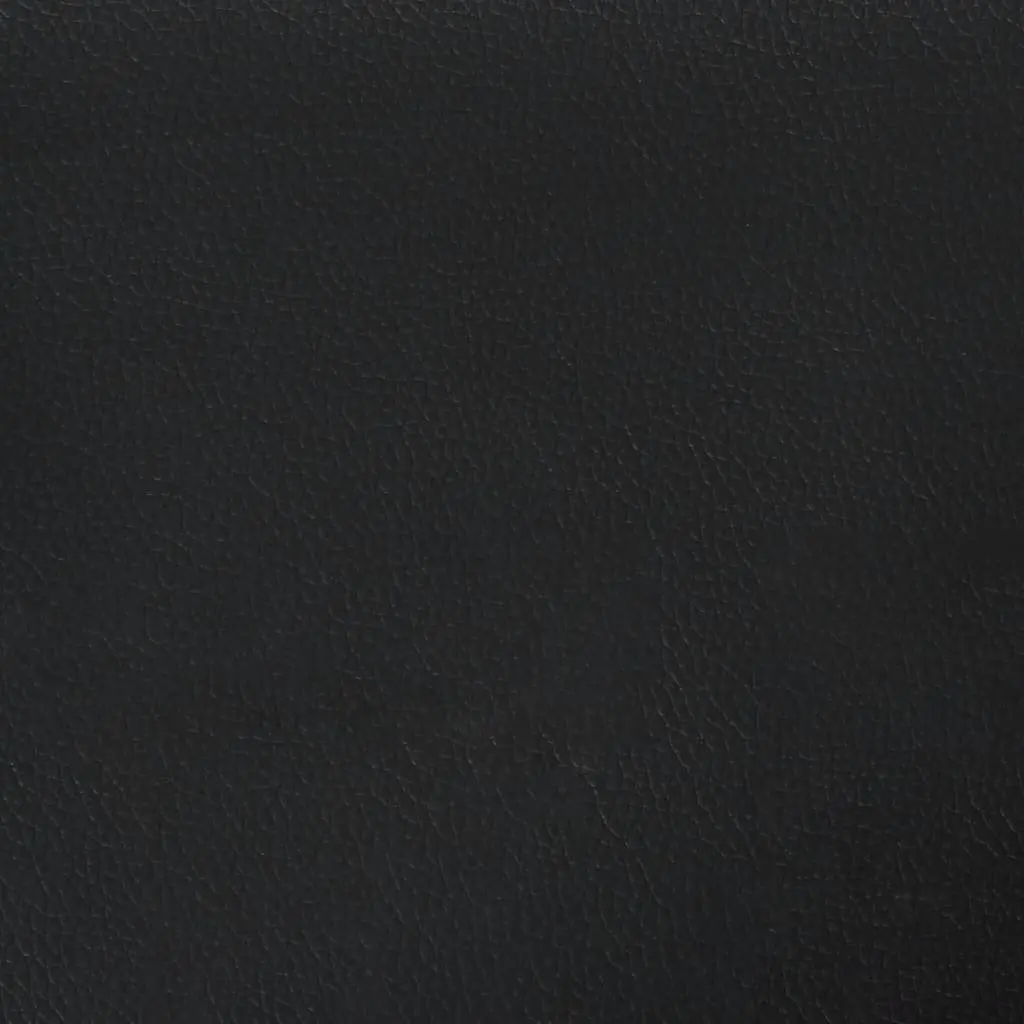 Black Faux Leather 2 Piece Sofa Set
