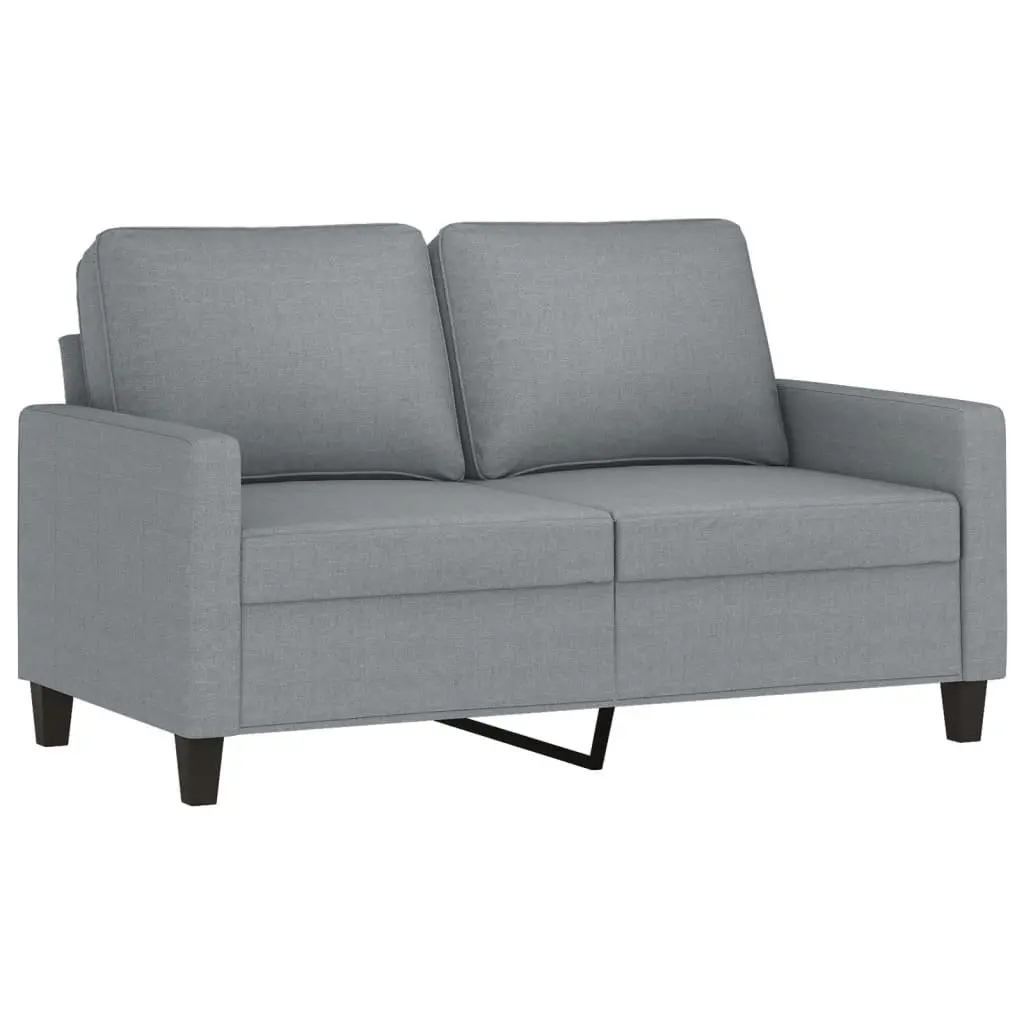Sofa Set Fabric Grey 3 Piece Modern Living Room Furniture Couch with Cushions