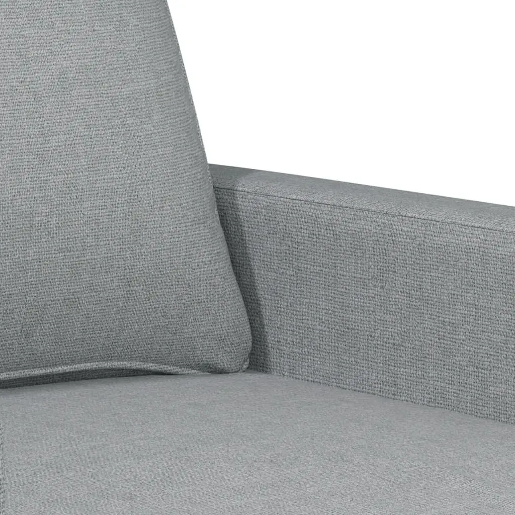 Sofa Set Fabric Grey 3 Piece Modern Living Room Furniture Couch with Cushions