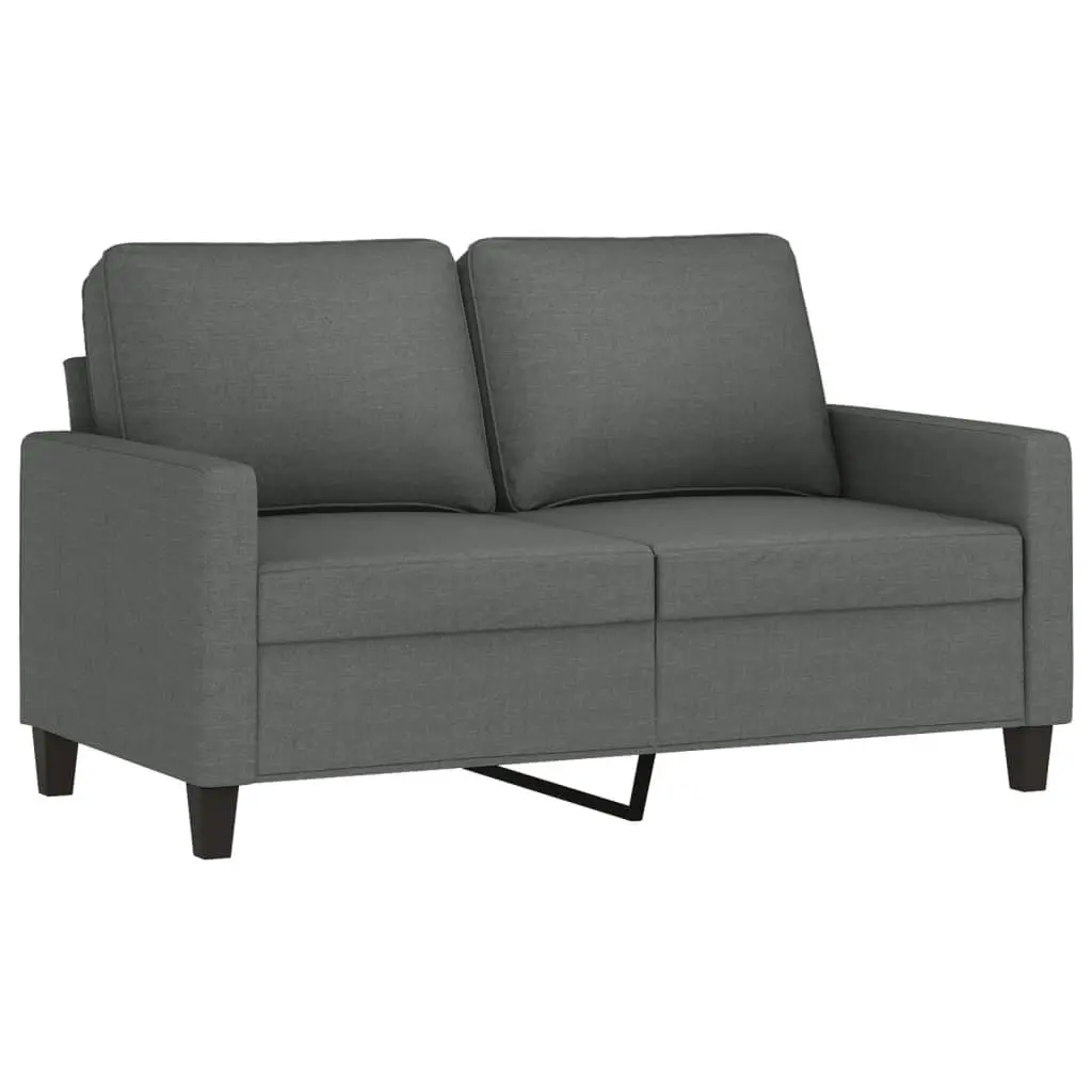Grey Fabric 2 Piece Lounge Suite with Cushions