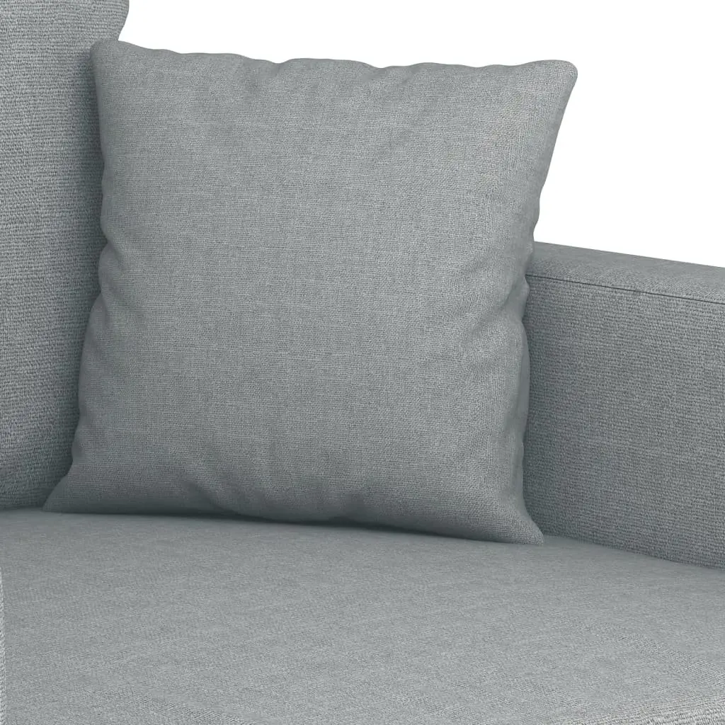 Grey Fabric 2 Piece Sofa Set with Cushions