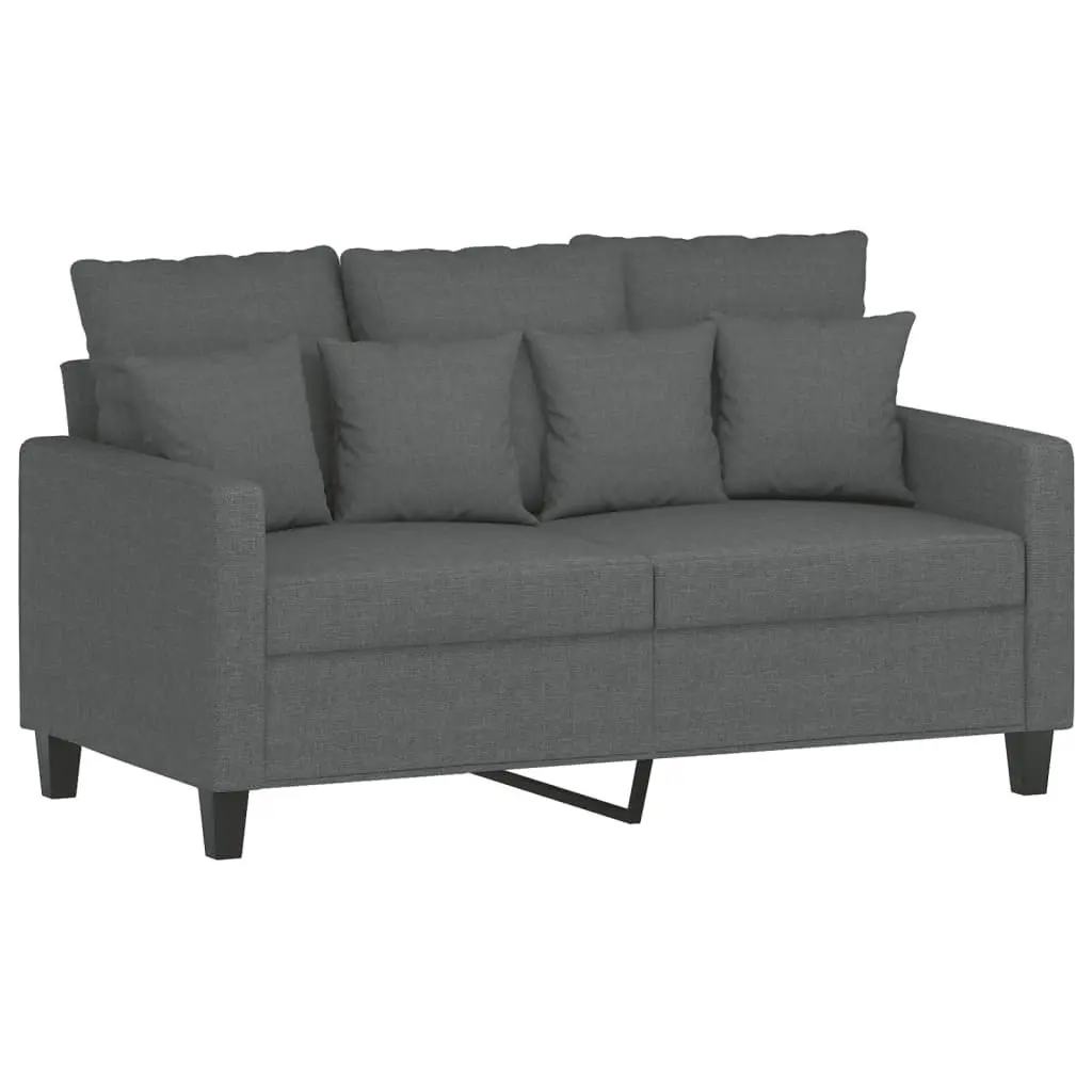Sofa Set Fabric Grey 2 Piece