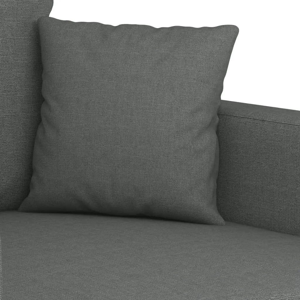 3 Piece Sofa Set Fabric Grey