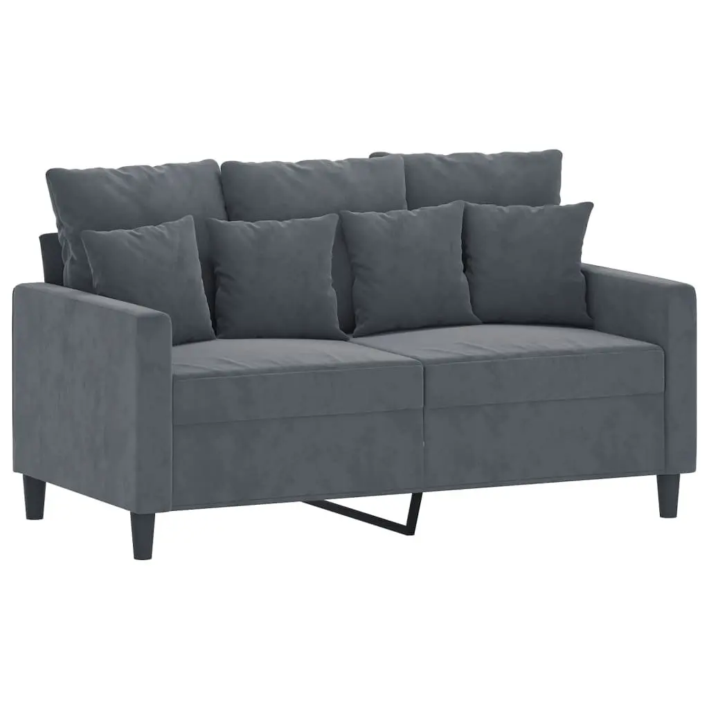 3 Piece Sofa Set Velvet Grey