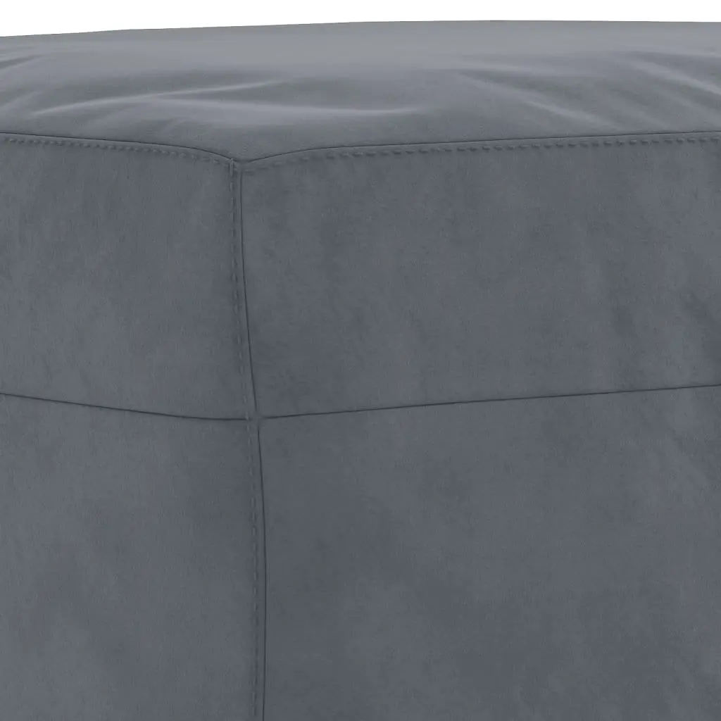3 Piece Sofa Set Velvet Grey Lounge Suite