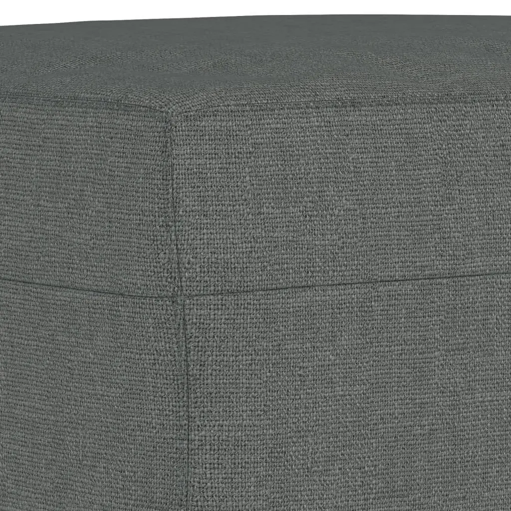 Sofa Set Fabric 4 Piece Grey Lounge Couch Armchair Footstool