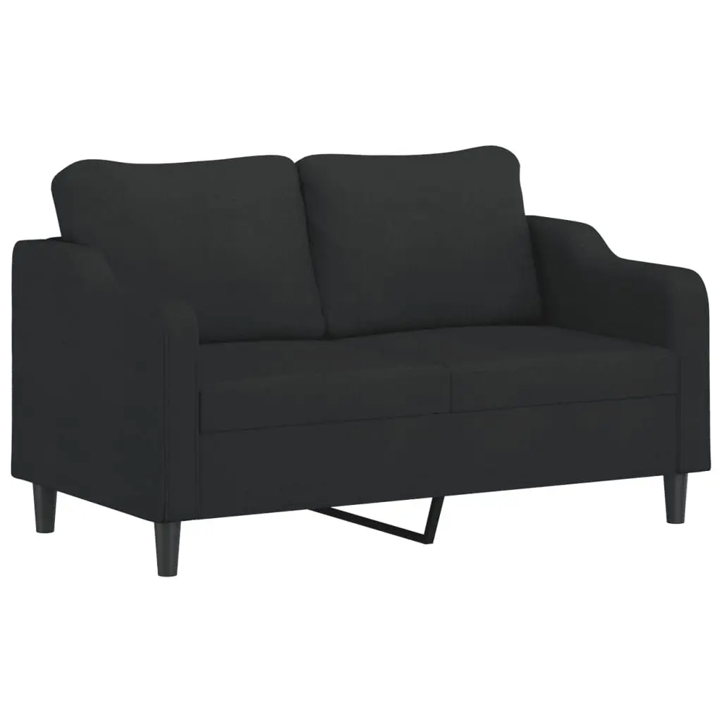 Sofa Set Fabric Black 2 Piece