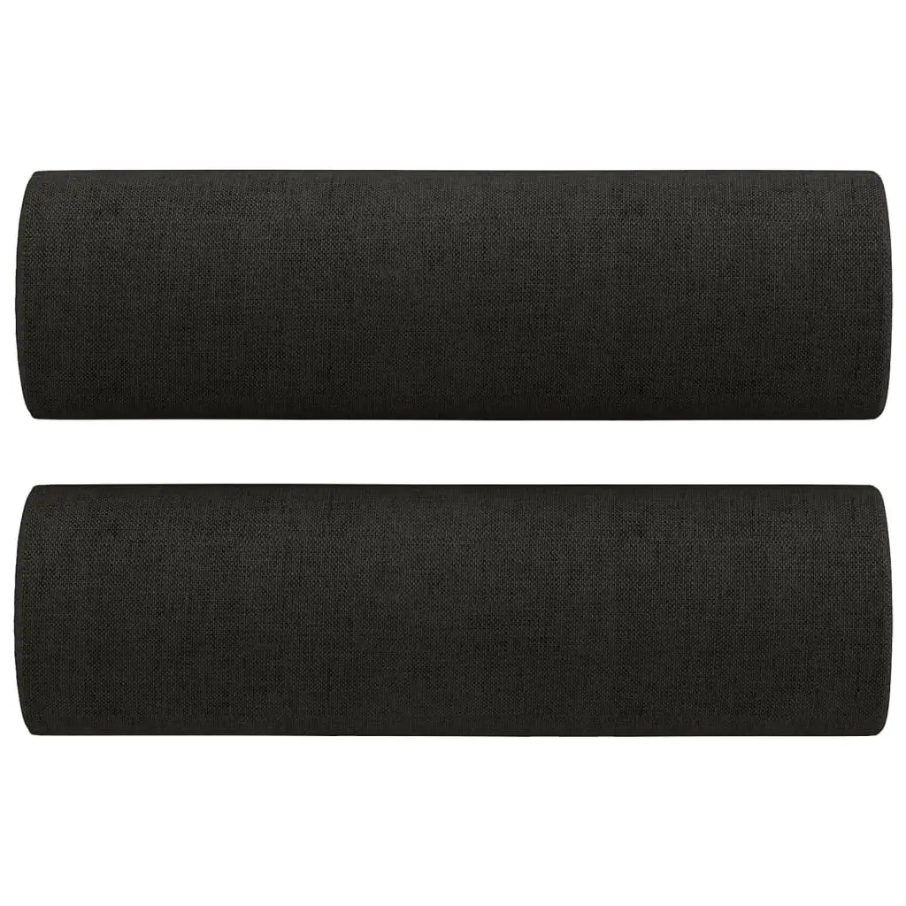 Sofa Set Fabric Black 2 Piece