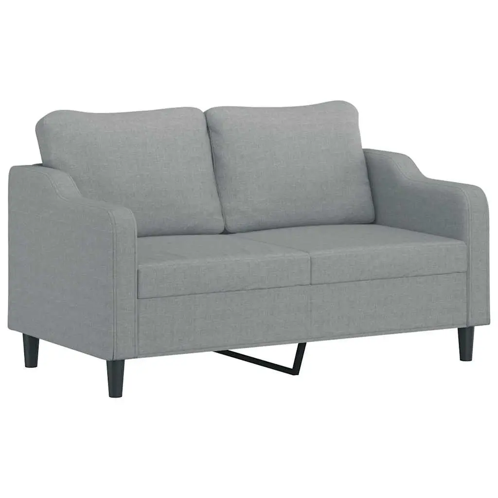 3 Piece Sofa Set with Pillows and Footstool