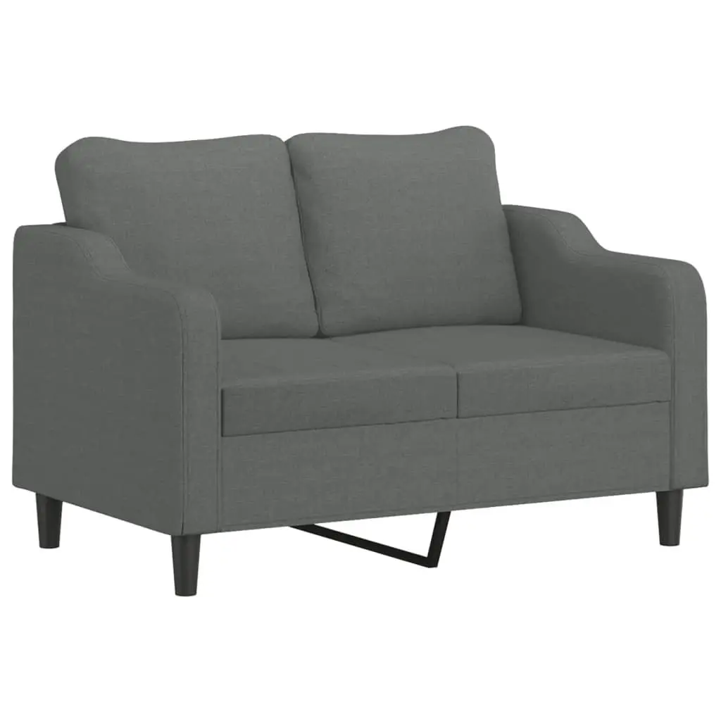 3 Piece Sofa Set with Footstool and Pillows