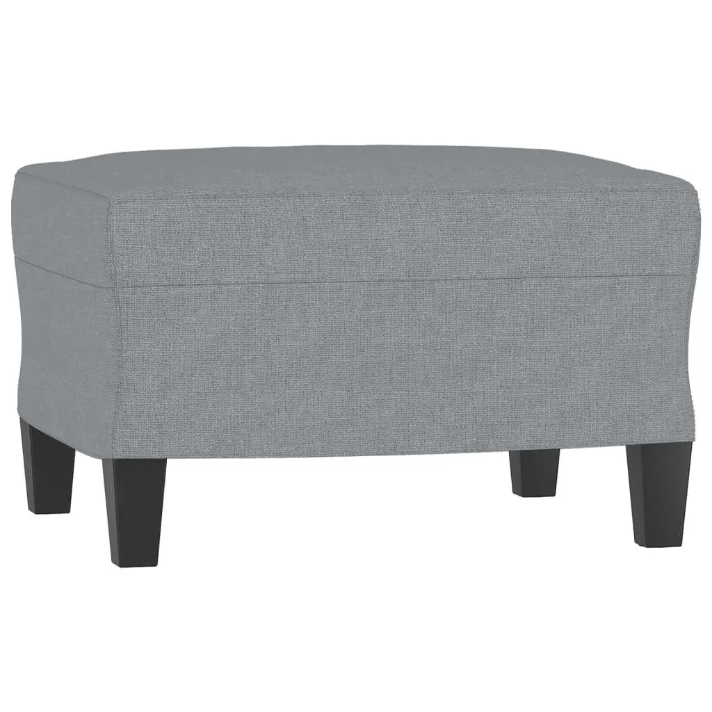3 Piece Grey Fabric Sofa Set with Cushions