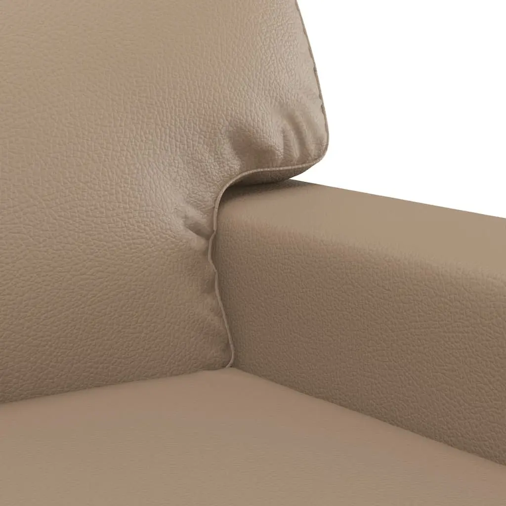 3 Piece Sofa Set Faux Leather Brown
