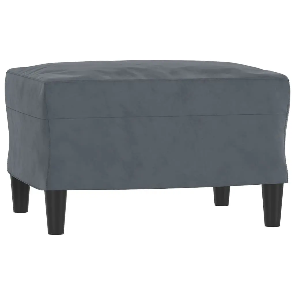 3 Piece Sofa Set Velvet Grey