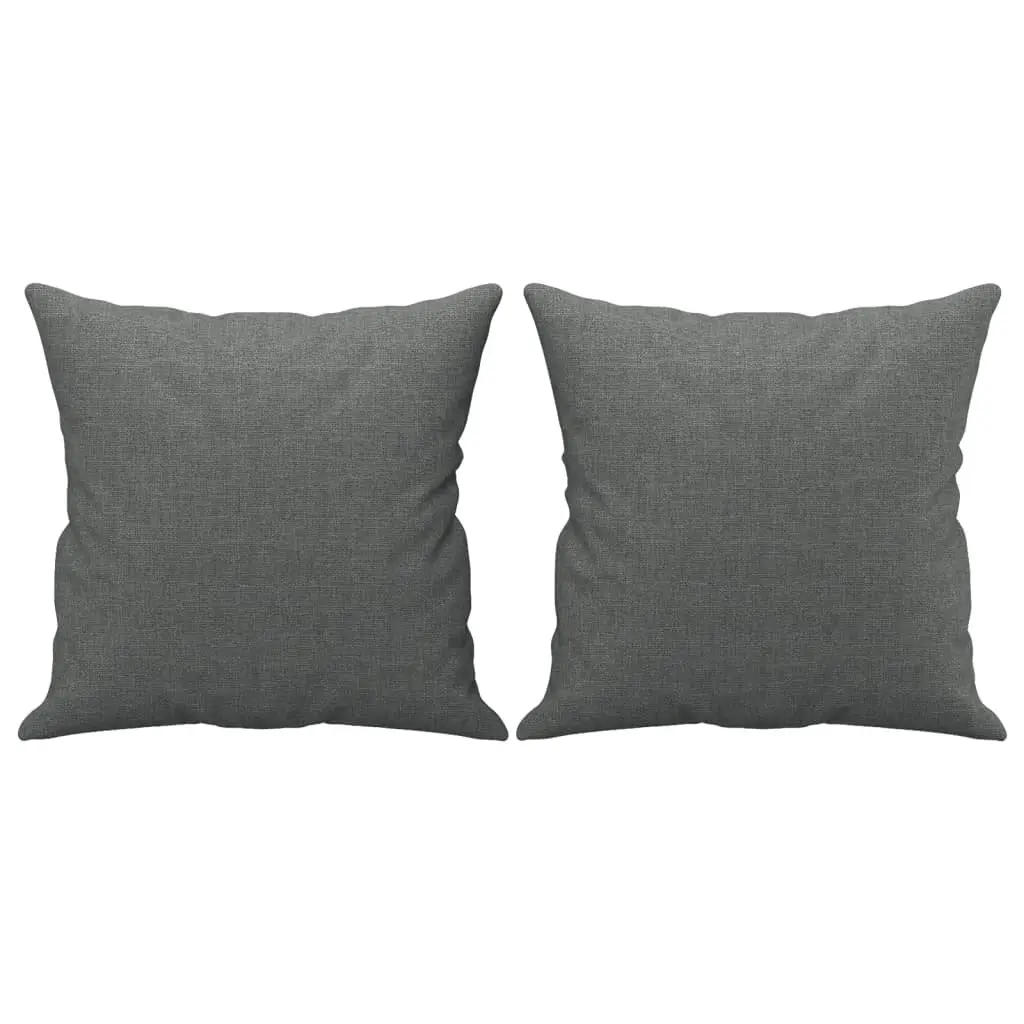 Sofa Set Fabric Grey 3 Piece