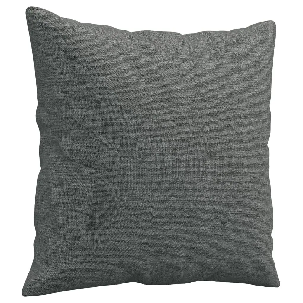 Sofa Set Fabric Grey 3 Piece