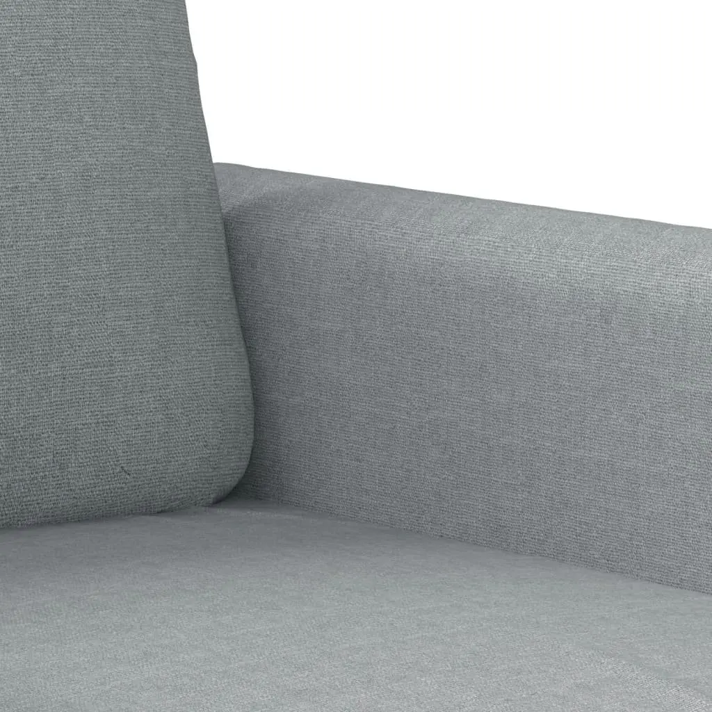 Sofa Set Fabric Light Grey 2 Piece