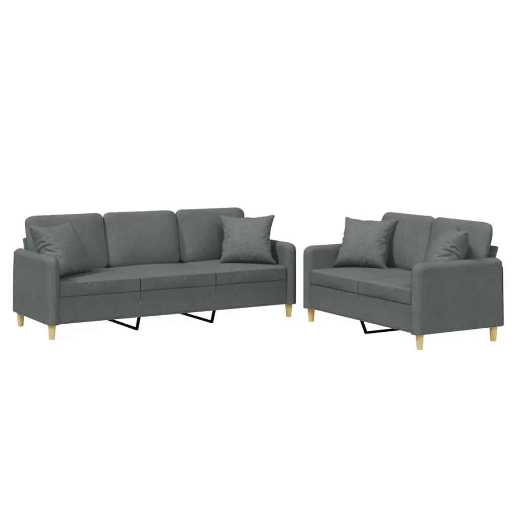 Grey Fabric Sofa Set for Relaxation and Comfort