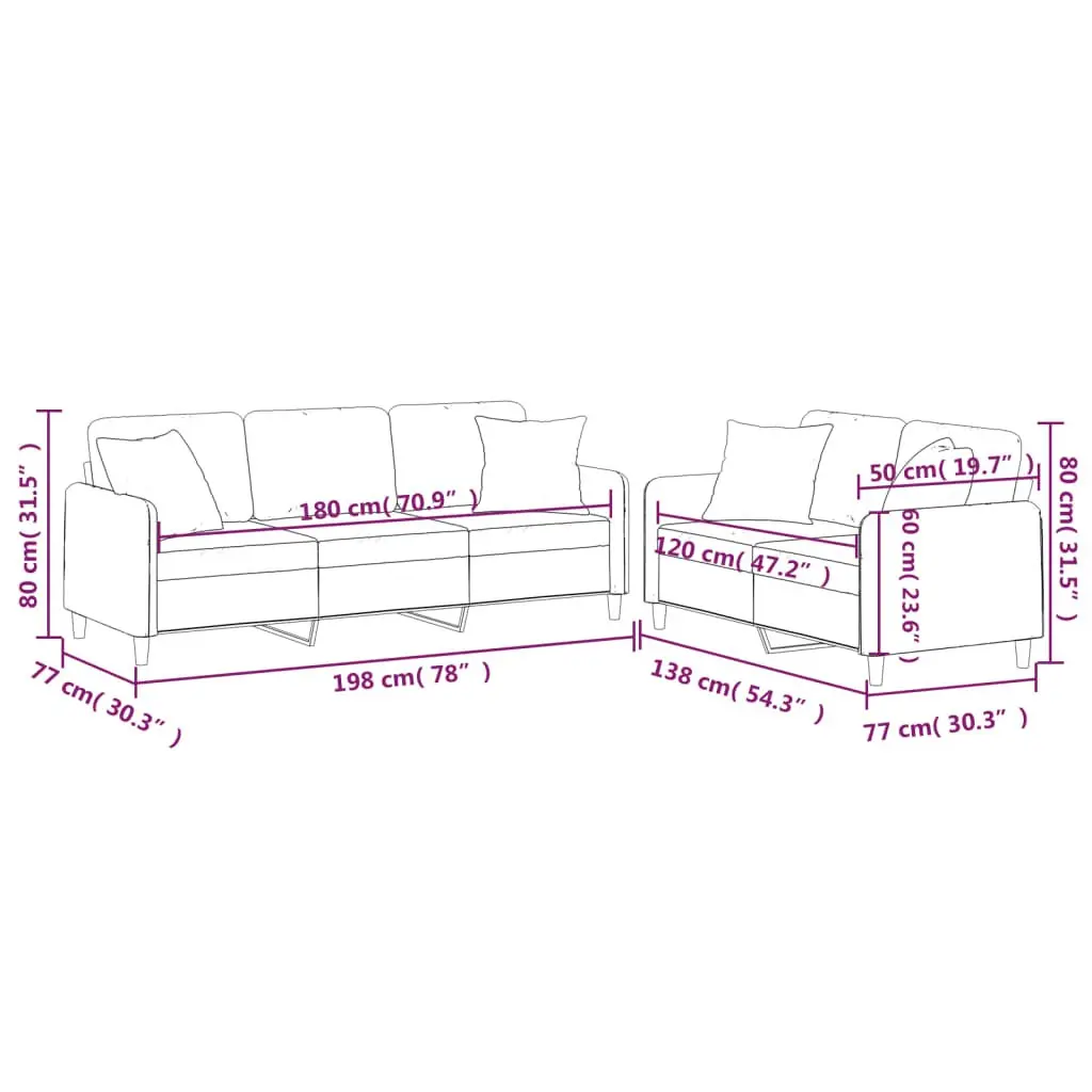 Grey Fabric Sofa Set for Relaxation and Comfort