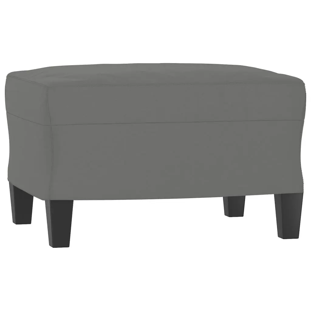 Grey Microfibre 3 Piece Sofa Set with Cushions