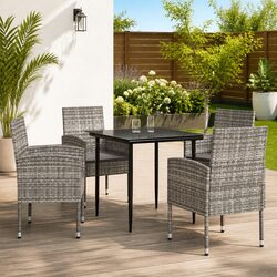 Stylish 5-Piece Garden Dining Set for Your Patio