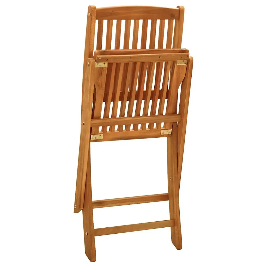 Folding Table 5 Piece Garden Dining Set in Solid Acacia