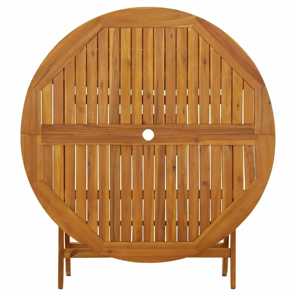 Folding Table 5 Piece Garden Dining Set in Solid Acacia