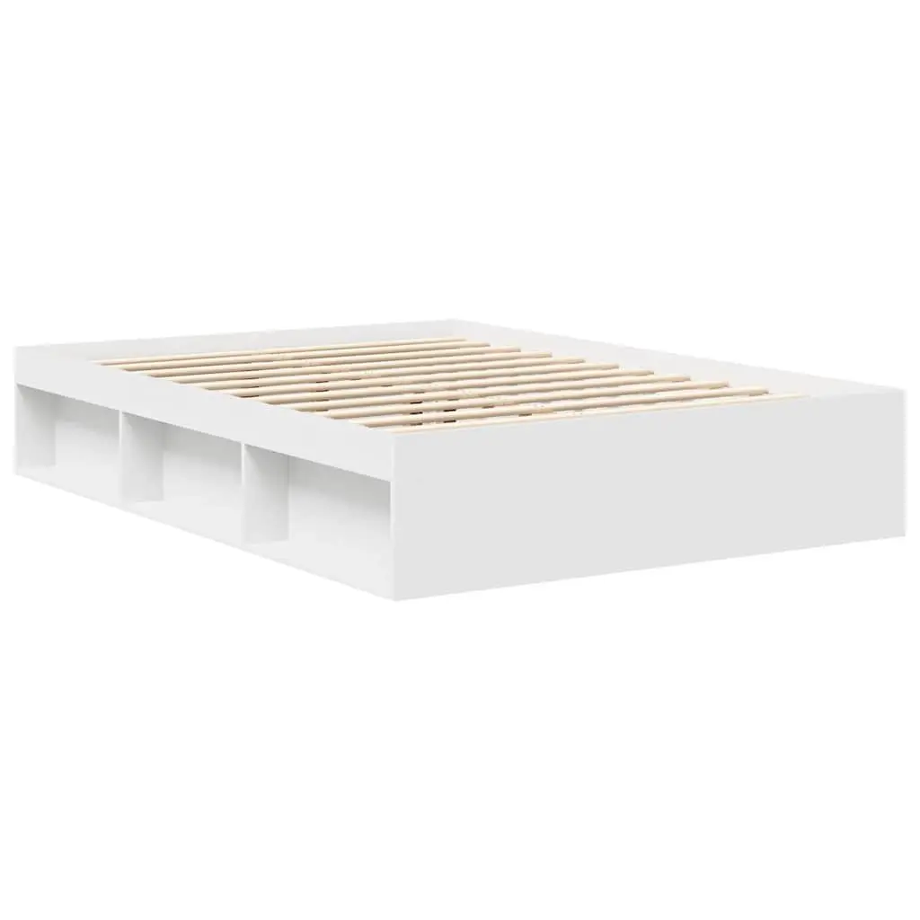 White Bed Frame with Storage 150x200 cm