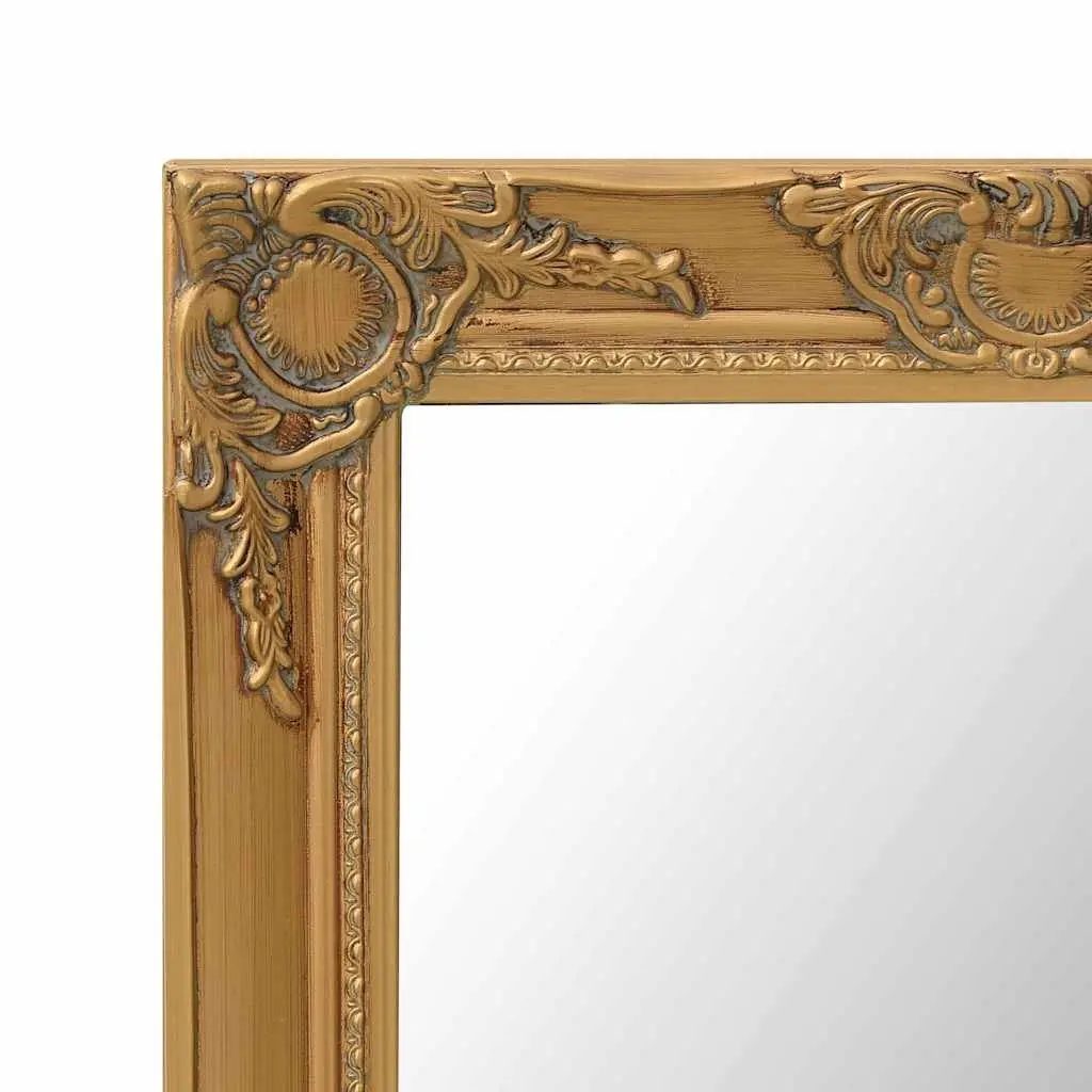 Wall Mirror Baroque Style 50x60 cm Gold Frame Decorative Home Decor