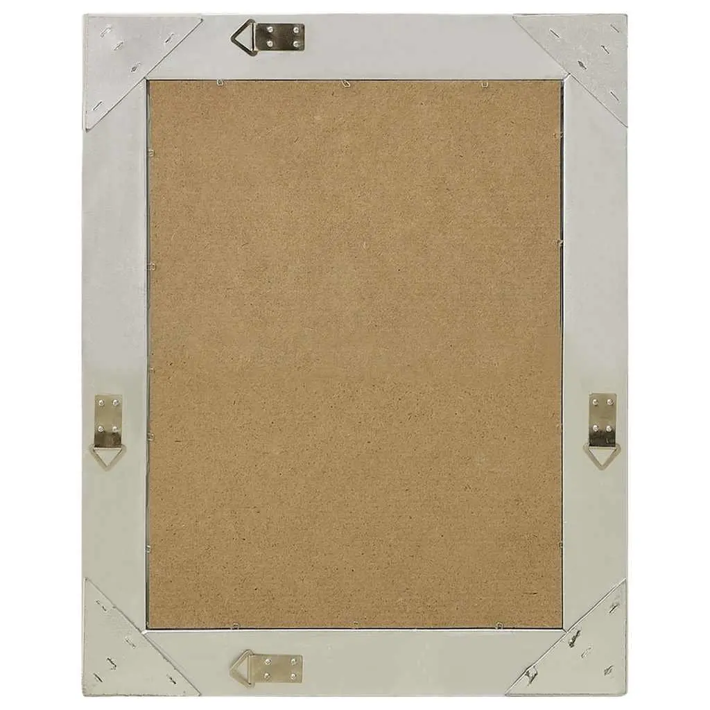 Wall Mirror Baroque Style Silver Frame Ornate Decorative Home Decor 50x60 cm