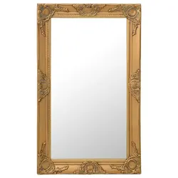Gold Frame Ornate Wall Mirror in Baroque Style 50x80cm