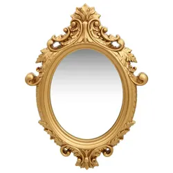 Gold Ornate Castle Style Wall Mirror 56x76 cm