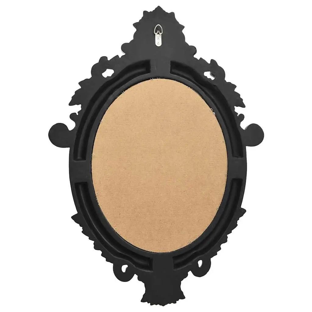 Wall Mirror PU 56x76cm Black Castle Style Ornate Frame