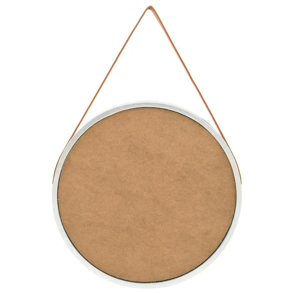 60cm Round Wall Mirror in Silver Frame