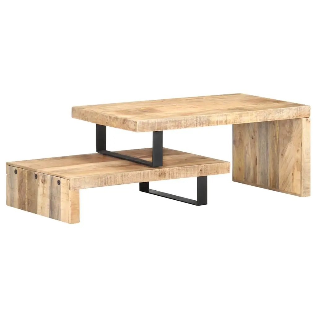 Solid Mango Wood Coffee Table Set for Classic Living Rooms