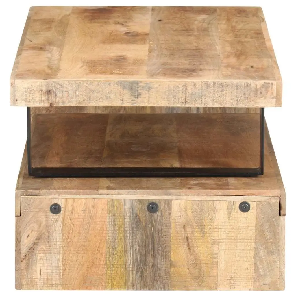 Solid Mango Wood Coffee Table Set for Classic Living Rooms