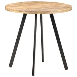 Handmade 80 cm Brown Mango Wood Dining Table