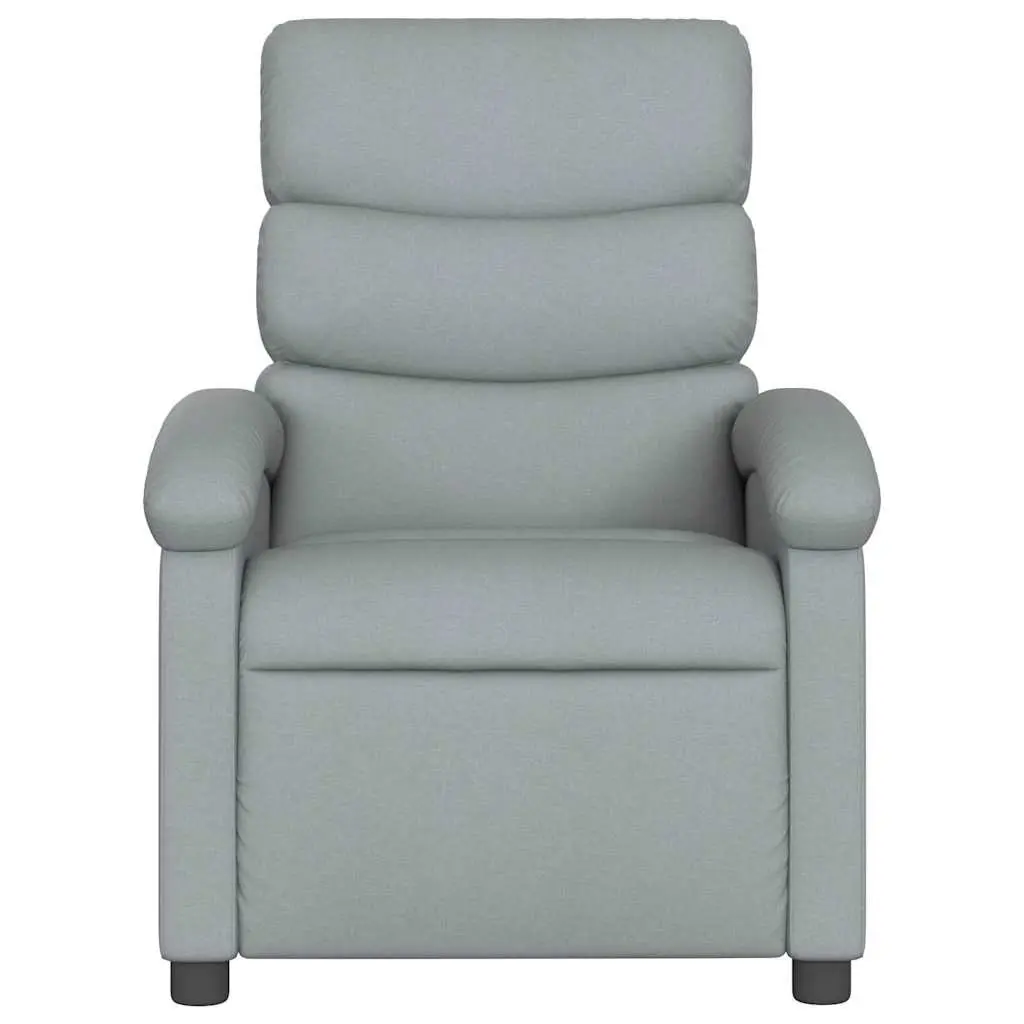 Grey Fabric Massage Recliner Chair