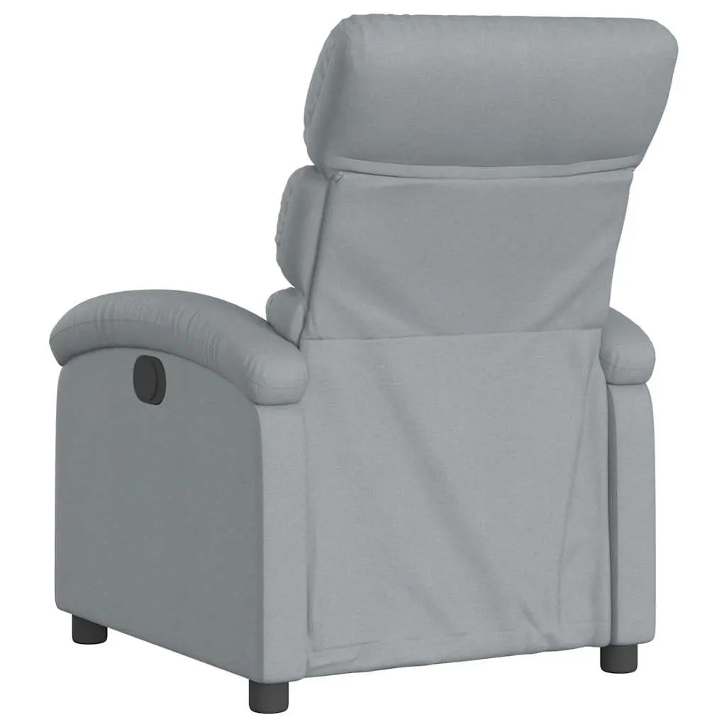 Grey Fabric Massage Recliner Chair
