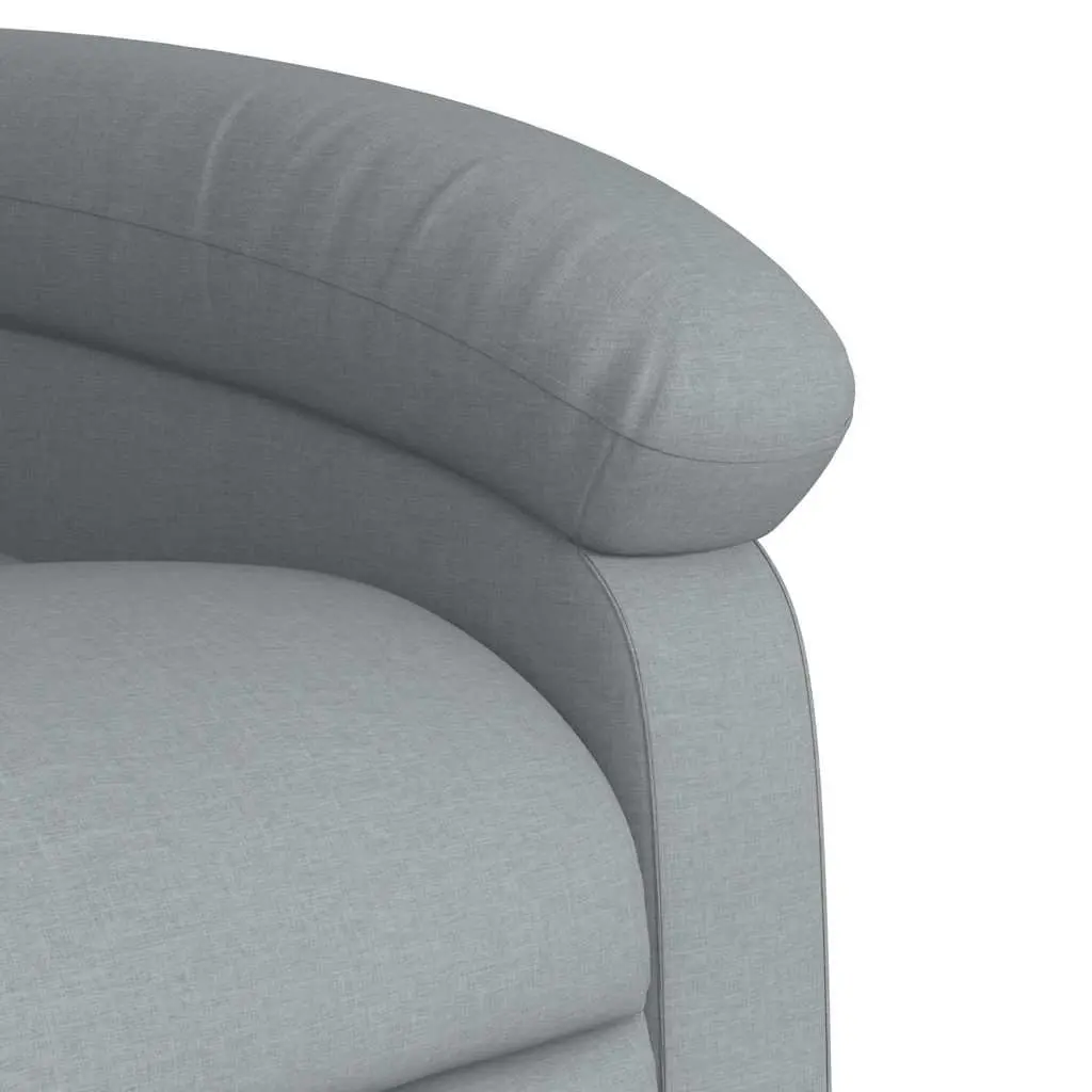 Grey Fabric Massage Recliner Chair