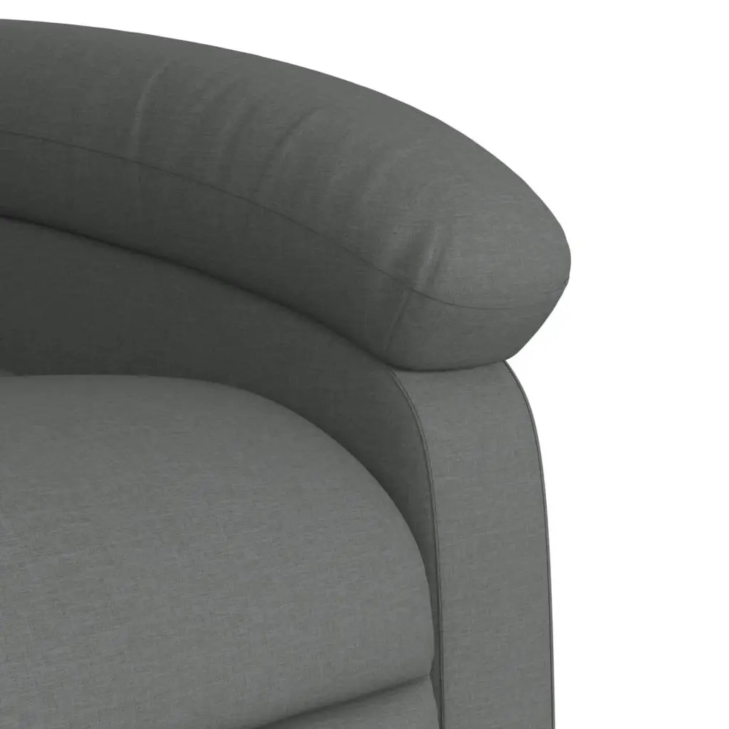 Electric Stand Up Massage Recliner Chair Grey Fabric Armchair Power Lift Recline