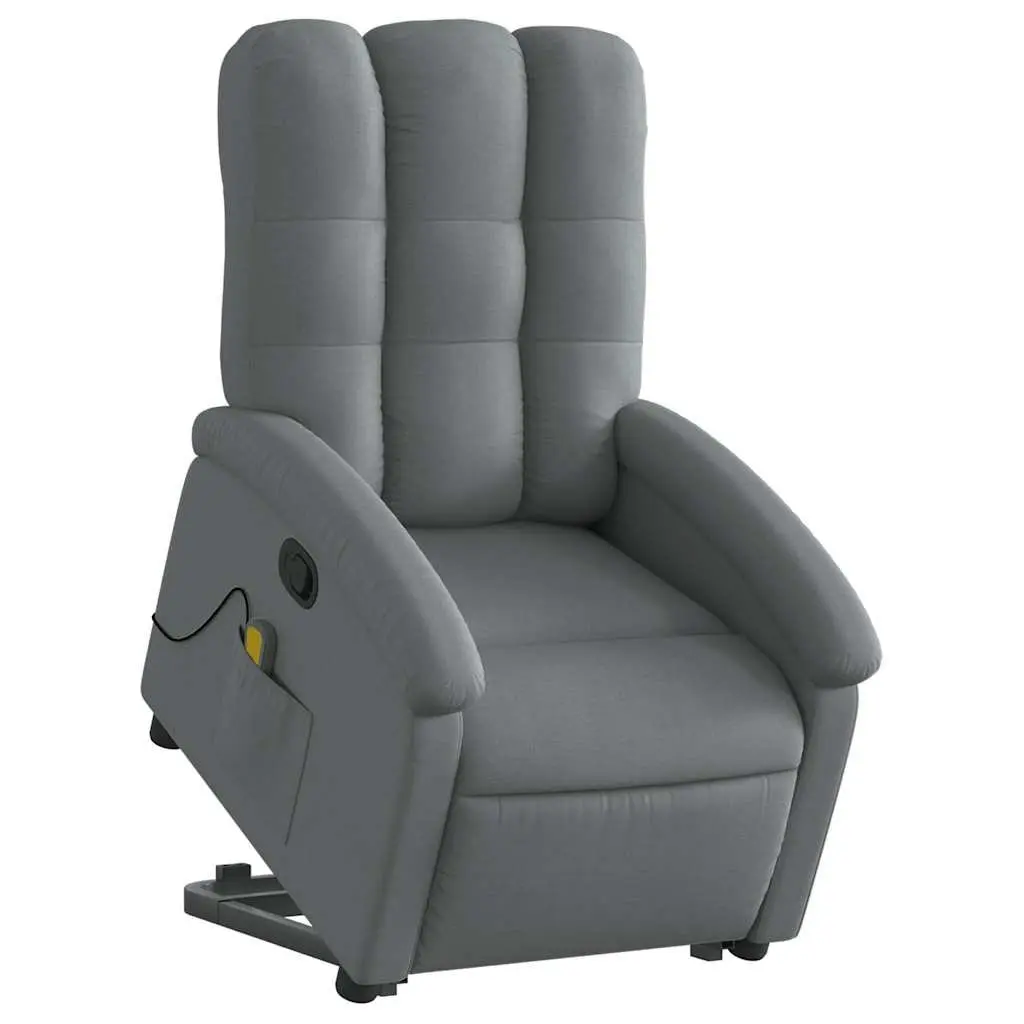 Grey Fabric Electric Lift Recliner Chair