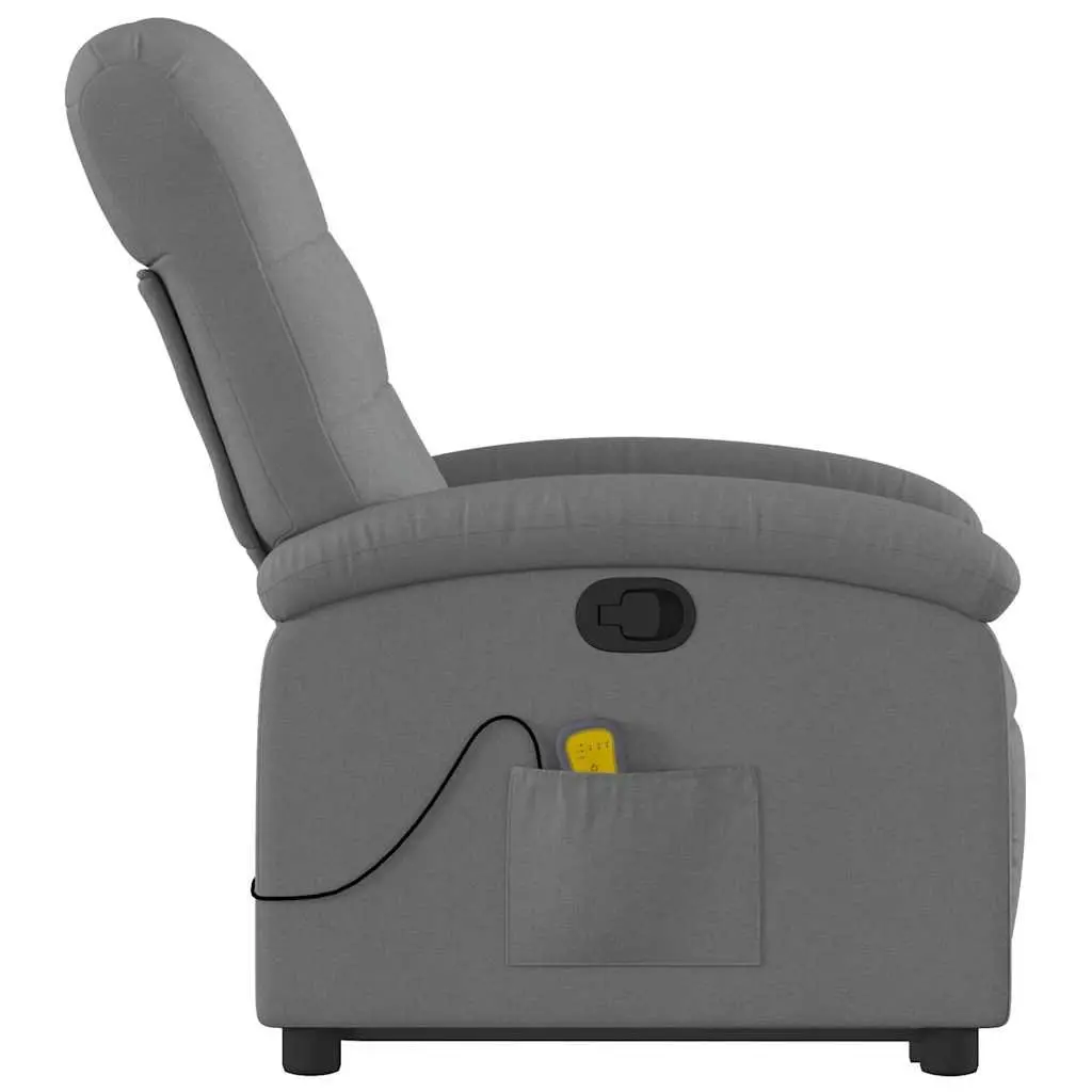 Grey Fabric Electric Lift Recliner Chair