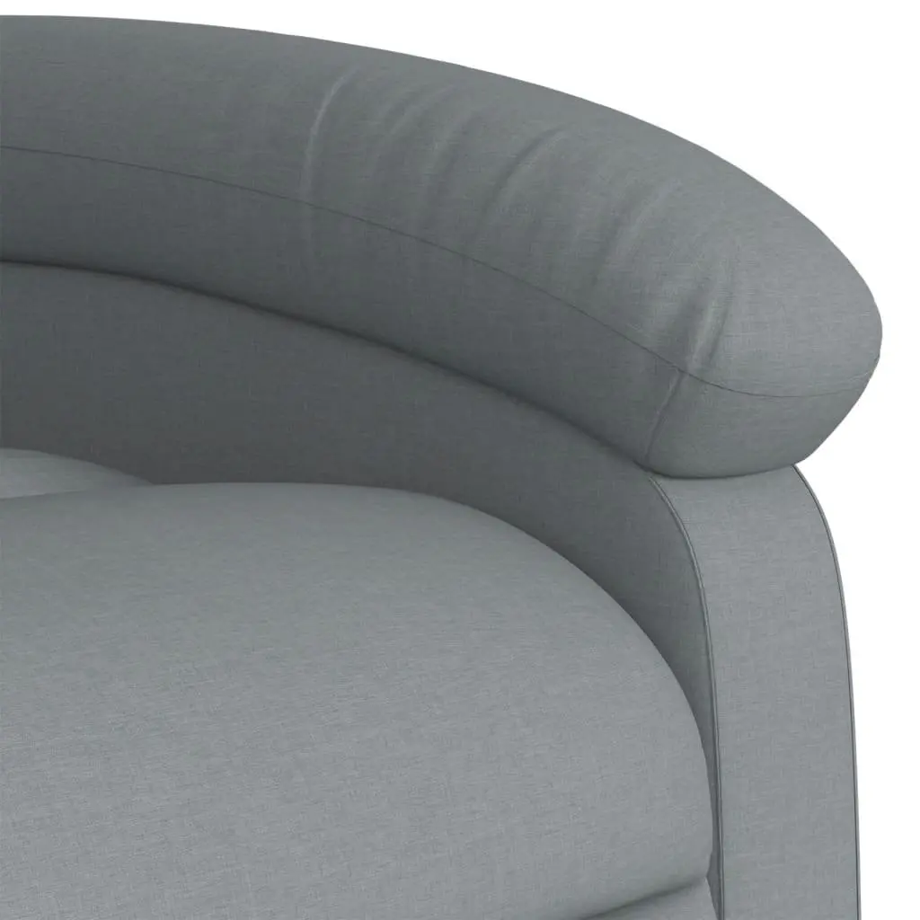 Stand Up Electric Massage Recliner Chair in Grey Fabric