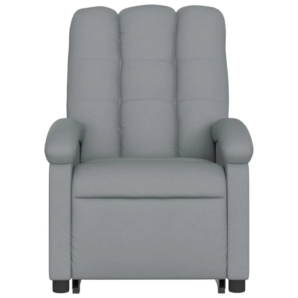 Stand Up Electric Massage Recliner Chair in Grey Fabric