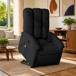 Premium Electric Massage Recliner Chair for Elderly - Black