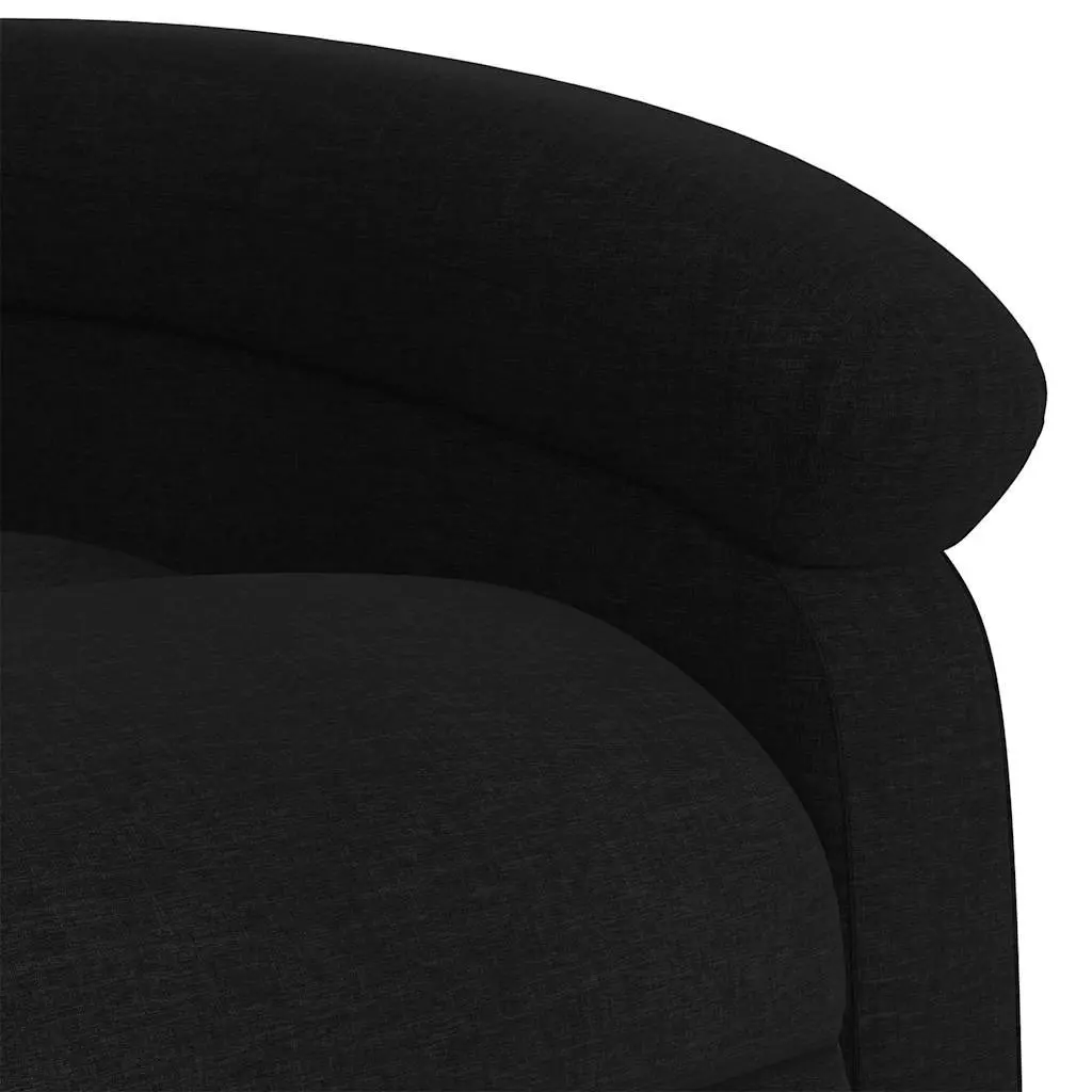 Electric Massage Chair Fabric Recliner Armchair Black
