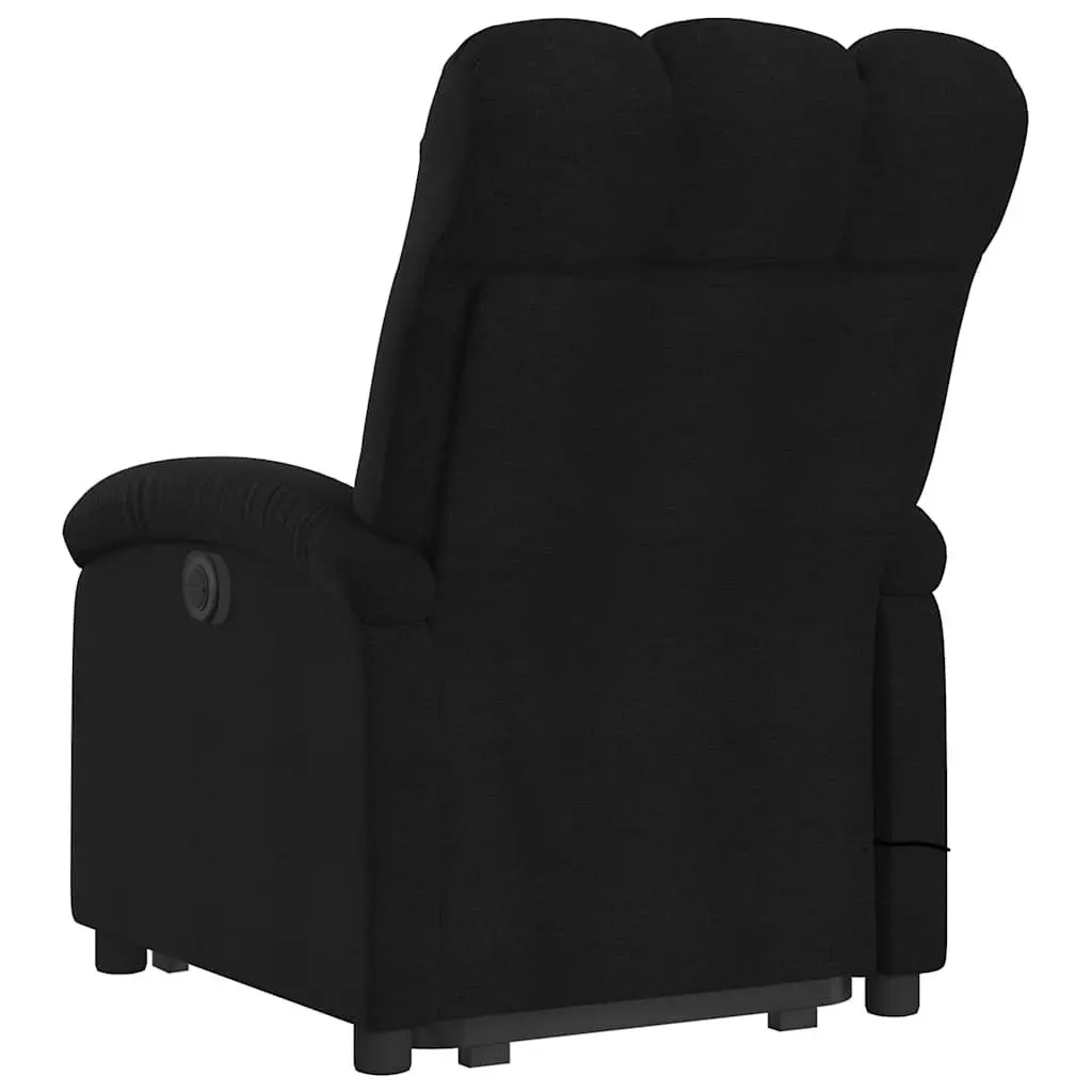 Electric Massage Chair Fabric Recliner Armchair Black